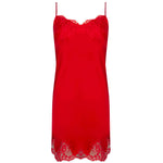 'Splendeur Soie' Night Dress in Rouge, from Lise Charmel (pack shot, front).