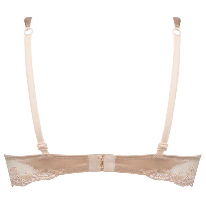 Lise Charmel 'Splendeur Soie' Nude/Dusky Pink Silk Padded Plunge Bra bra Lise Charmel