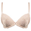 Lise Charmel 'Splendeur Soie' Nude/Dusky Pink Silk Padded Plunge Bra bra Lise Charmel