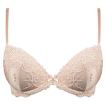 Lise Charmel 'Splendeur Soie' Nude/Dusky Pink Silk Padded Plunge Bra bra Lise Charmel