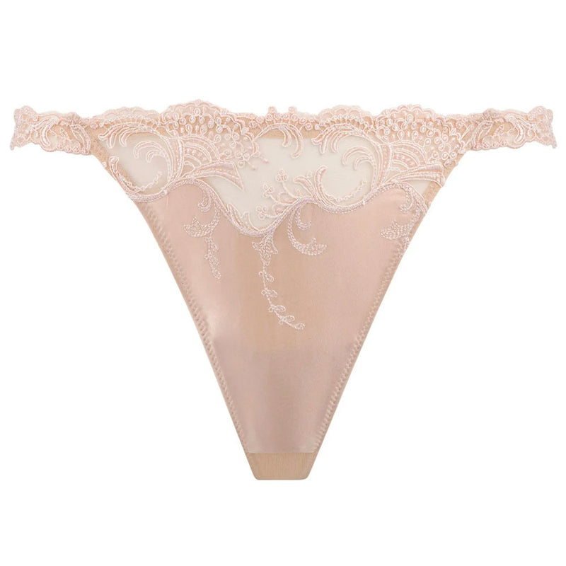Lise Charmel 'Splendeur Soie' Nude/Dusky Pink Silk Sexy Thong Sexy Thong Lise Charmel   
