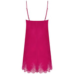 'Splendeur Soie' Pink Silk Night Dress/Chemise, by Lise Charmel (pack shot, back view).