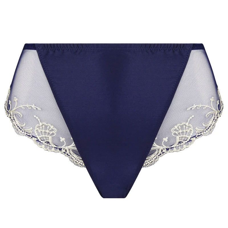 Lise Charmel 'Splendeur Soie' (Splendeur Marine) Full Brief/Retro Brief - Sandra Dee - Product Shot - Front