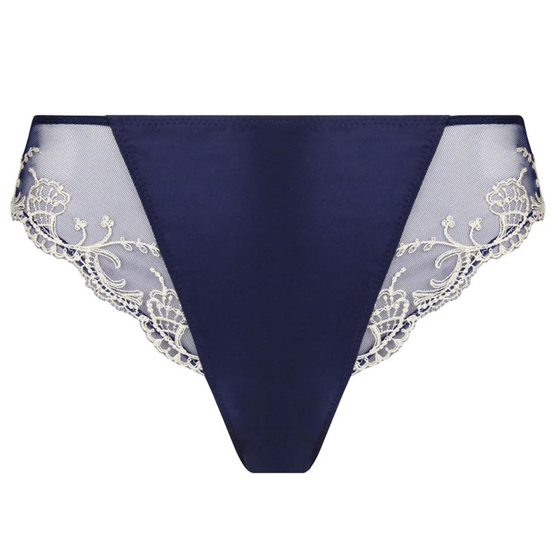 Lise Charmel 'Splendeur Soie' Navy Blue Silk Fancy Brief Fancy Brief Lise Charmel