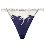 Lise Charmel 'Splendeur Soie' Navy Blue Silk Sexy Thong Sexy Thong Lise Charmel