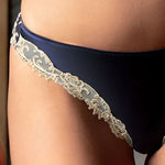 Lise Charmel 'Splendeur Soie' Navy Blue Silk Italian Brief Italian Brief Lise Charmel