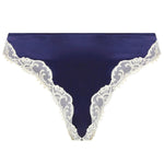 Lise Charmel 'Splendeur Soie' Navy Blue Silk Italian Brief Italian Brief Lise Charmel