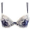 Lise Charmel 'Splendeur Soie' Navy Blue Silk Padded Plunge Bra bra Lise Charmel