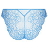'Sublime en Dentelle' Azure Blue Italian Brief, by Lise Charmel (pack shot, back view).