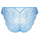 'Sublime en Dentelle' Azure Blue Italian Brief, by Lise Charmel (pack shot, back view).