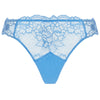 'Sublime en Dentelle' Azure Blue Italian Brief, by Lise Charmel (pack shot, front view).