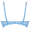 'Sublime en Dentelle' Azure Blue Half Cup Bra, by Lise Charmel (pack shot, back view).