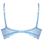 'Sublime en Dentelle' Azure Blue Contour Bra, by Lise Charmel (pack shot, back view).