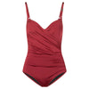 Louis Féraud Quick-Drying Padded Swimsuit in burgundy