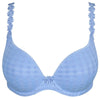 'Avero' Pastel Blue Padded Heart-Shape Bra, by Marie Jo (pack shot, front view with shoulder straps).