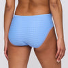 Model wearing 'Avero' Pastel Blue Full Brief, by Marie Jo (back view).