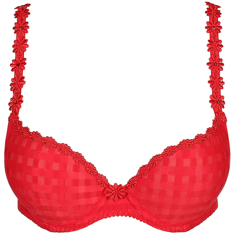 'Avero' Scarlet Push-Up Plunge Bra, by Marie Jo (pack shot, front view).