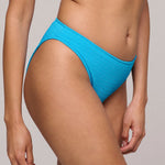 Model wearing 'Cherilyn' Rio Brief, by Marie Jo (side view).