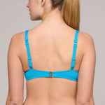 Model wearing 'Cherilyn' Padded Heartshape Bikini Top, by Marie Jo (back view).