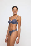 Marie Jo 'Jane' Blue Shadow Half Padded Balcony Bra