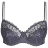 'Jane' Blue Shadow Half Padded Balcony Bra, by Marie Jo (pack shot, front view).