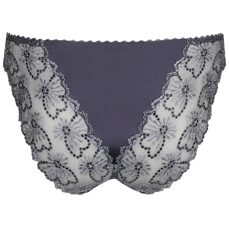 'Jane' Blue Shadow Italian Brief, by Marie Jo (pack shot, back view).
