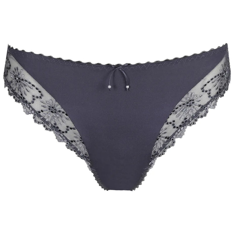 'Jane' Blue Shadow Italian Brief, by Marie Jo (pack shot, front view).