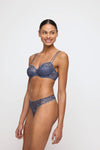 Marie Jo 'Jane' Blue Shadow Thong