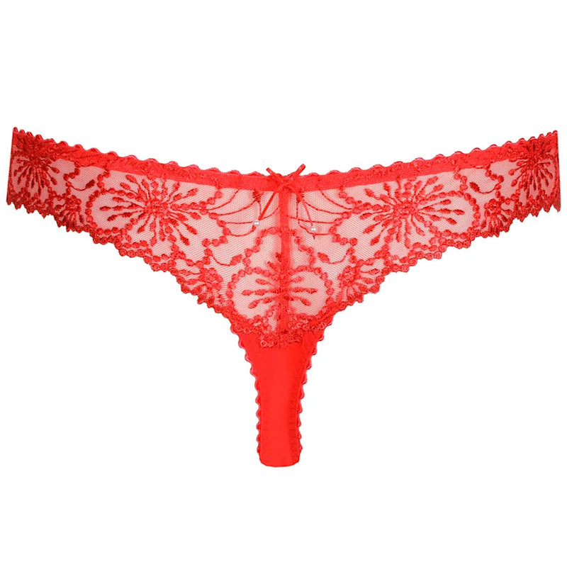 'Jane' Red Thong, by Marie Jo (pack shot, back view).