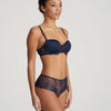 Marie Jo 'Jane' Luxury Thong in Velvet Blue