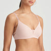 Model wearing 'Louie' Soft Pink Full Cup Bra, by Marie Jo (side view).