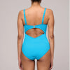 Model wearing 'Cherilyn' Full Cup Swimsuit, by Marie Jo (back view with over-the-shoulder straps).