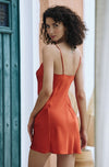 Marjolaine 'Tracy' Orange Silk Chemise