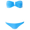 Alba' Sky Blue Bandeau Bikini Set, by Melissa Odabash (pack shot, front).