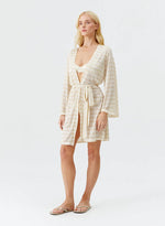 Melissa Odabash 'Anna' Ivory & Gold Kaftan