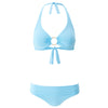 Brussels' Pale Blue Halterneck Bikini Set, by Melissa Odabash (pack shot, front).