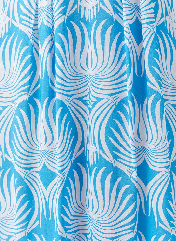 'Cecilia' Lotus Blue fabric, by Melissa Odabash.