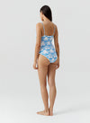 Model wearing 'Panarea' Florian Swimsuit, by Melissa Odabash (back view).