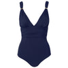 'Panarea' Navy Swimsuit, by Melissa Odabash (pack shot, front view).