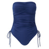 'Sydney' Marine Bandeau Swimsuit, by Melissa Odabash (pack shot, front view).