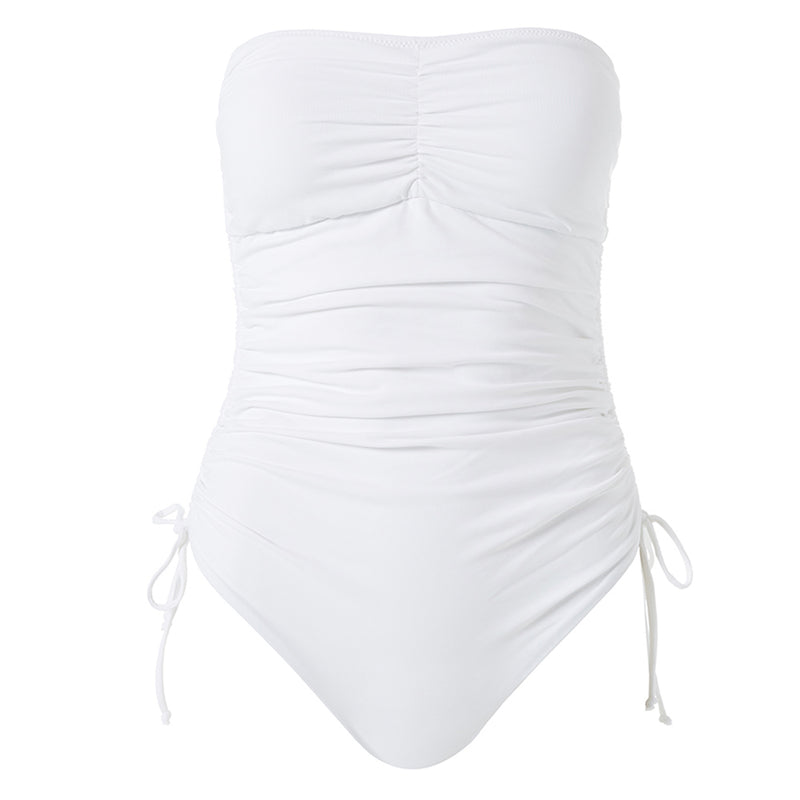 Melissa Odabash 'Sydney' White Bandeau Swimsuit