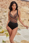 Miraclesuit Sanibel collection 'Zwina' Black/Multi Shaping Swimsuit Swimsuit Miraclesuit