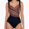 Miraclesuit Sanibel collection 'Zwina' Black/Multi Shaping Swimsuit Swimsuit Miraclesuit