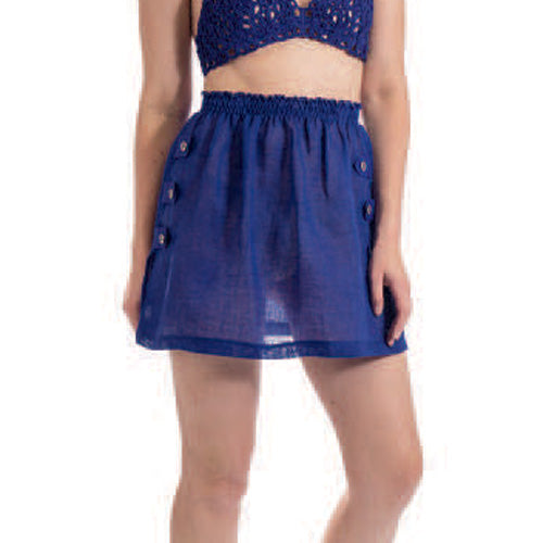 Nicole Olivier 'Adam' Beach Skirt (royal blue)