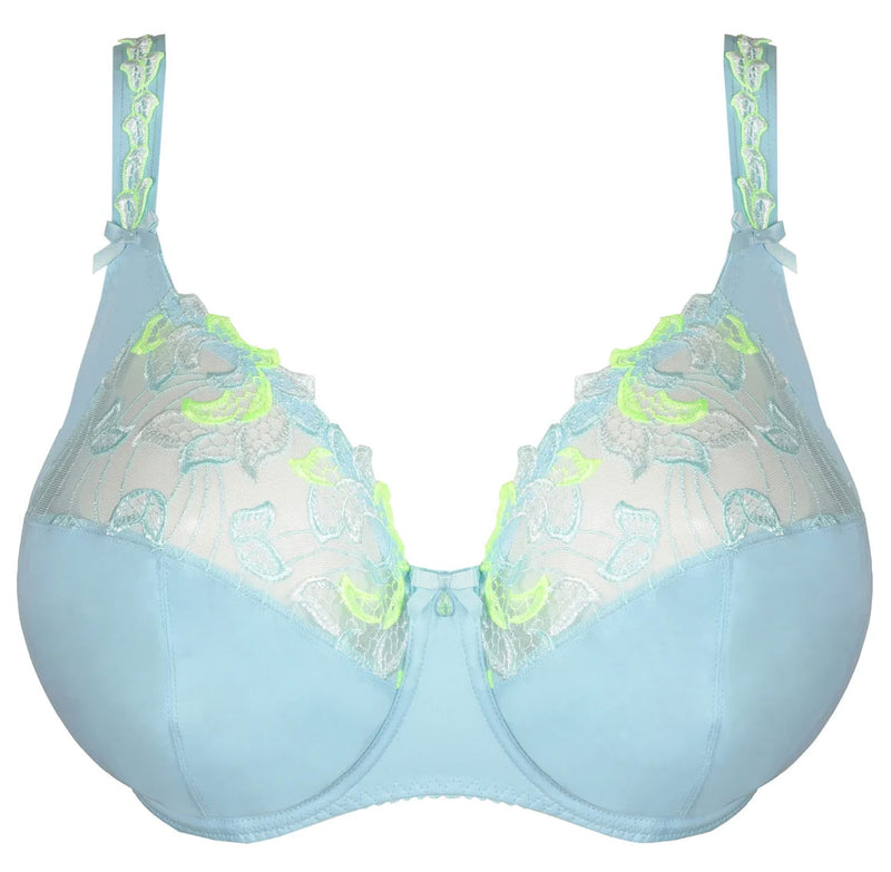 PrimaDonna 'Deauville' Milky Blue Full Cup Bra (pack shot, front view).