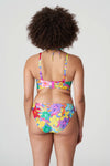 Model wearing 'Sazan' Bikini Set with Padded Top and Rio Brief in Blue Bloom (Multicolour), by PrimaDonna 