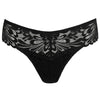 Twist 'Rupi' Black Thong, by PrimaDonna (pack shot, front view).