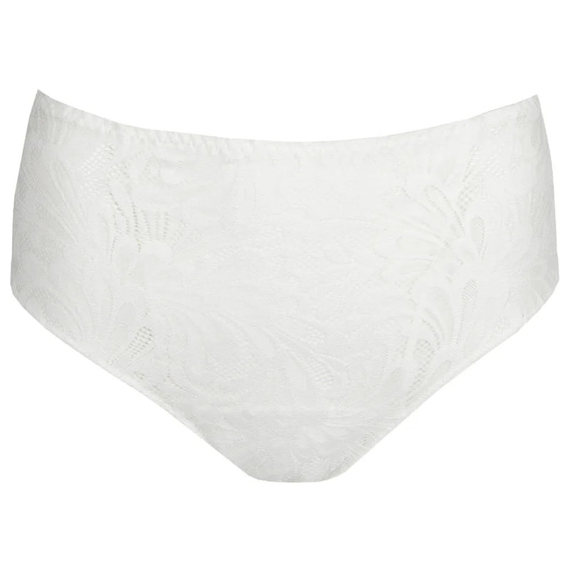 'Rupi' White Full Brief, by PrimaDonna Twist (pack shot, front view).