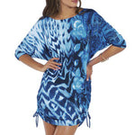 Roidal Blues collection 'Lauren' Beach Dress in blue