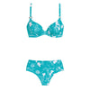 Tessy Positano collection 'Brais' bikini top and 'Orion' bikini bottom (turquoise) Bikini Set Tessy   